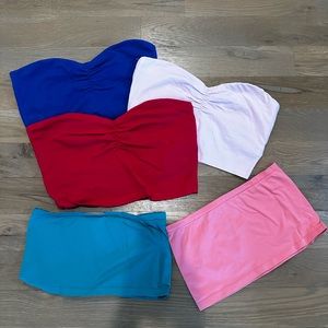 5 bandeau tops - Express and Frenchie M/L